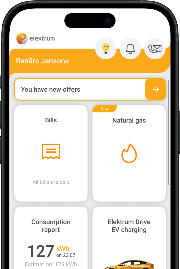 Elektrum client self-service portal